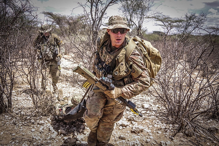 army soldier in combat