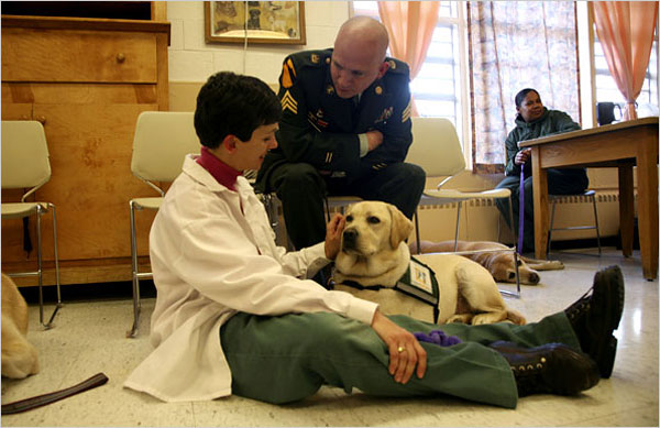 Disabled Veteran Meets The Woman Who Helped Train His Service Dog