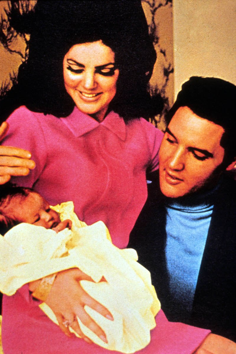 Priscilla, Elvis, and Lisa Marie