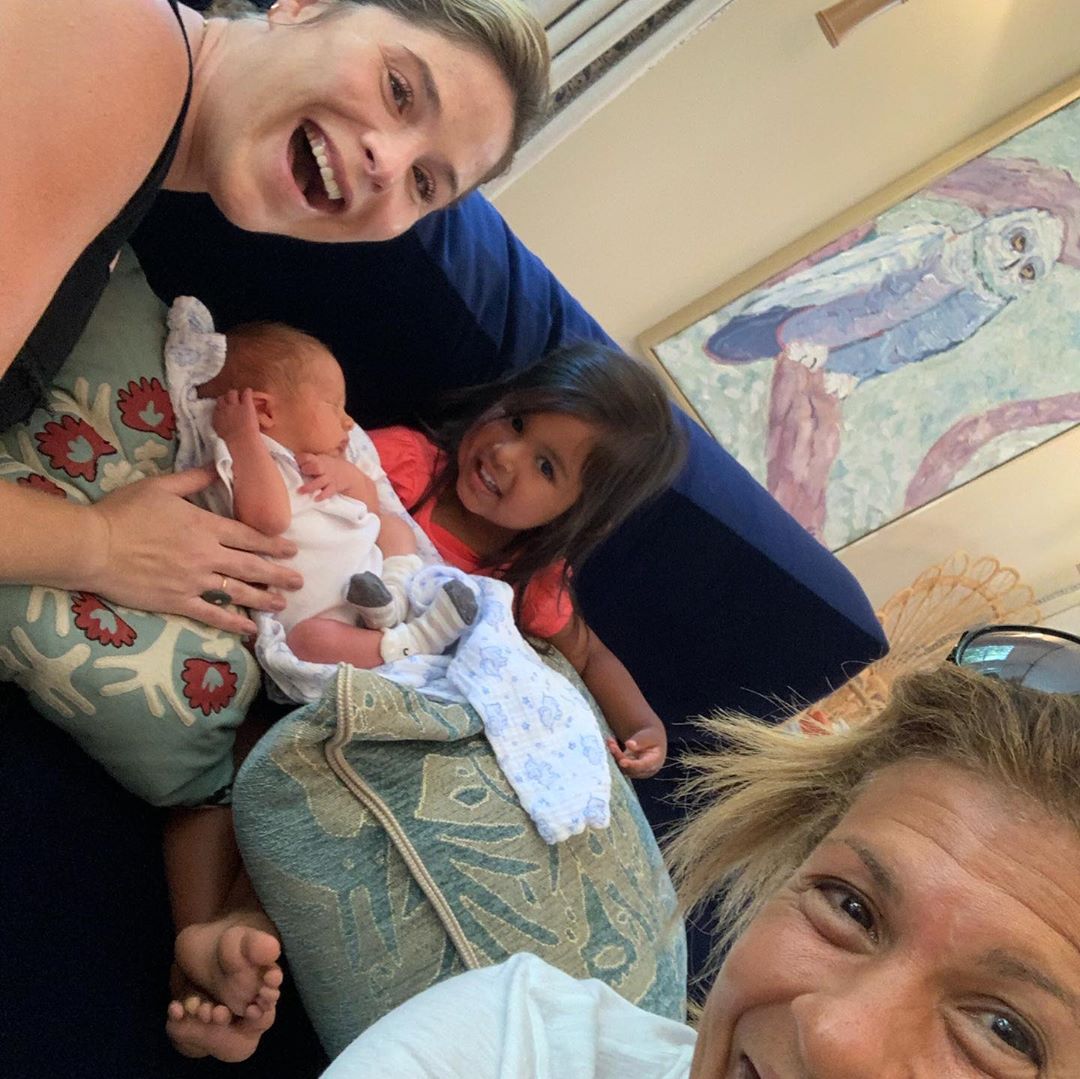 Jenna Bush Hager, Hoda Kotb, and their children