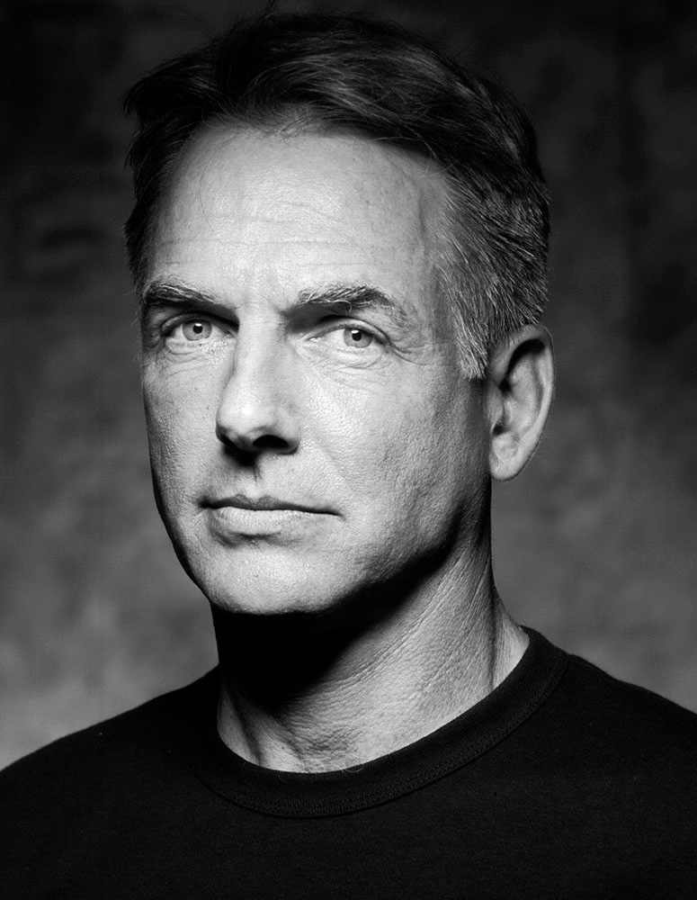 mark harmon black and white headshot