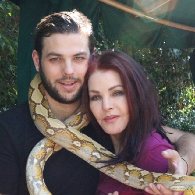 Navarone Garibaldi priscilla presley snake