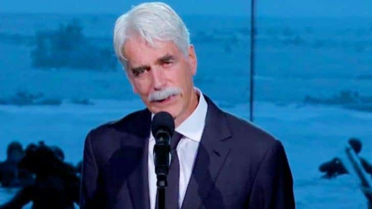 sam elliott recites veteran's account of D-Day