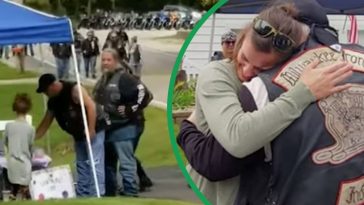 30 Bikers Line Up At Girl's Lemonade Stand After Mom Helps Injured Riders In Crash