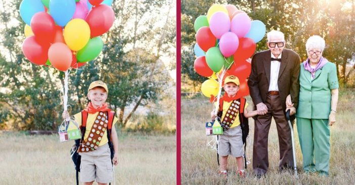 5-Year-Old Boy Has Adorable 'Up' Inspired Photoshoot With 90-Year-Old Great Grandparents