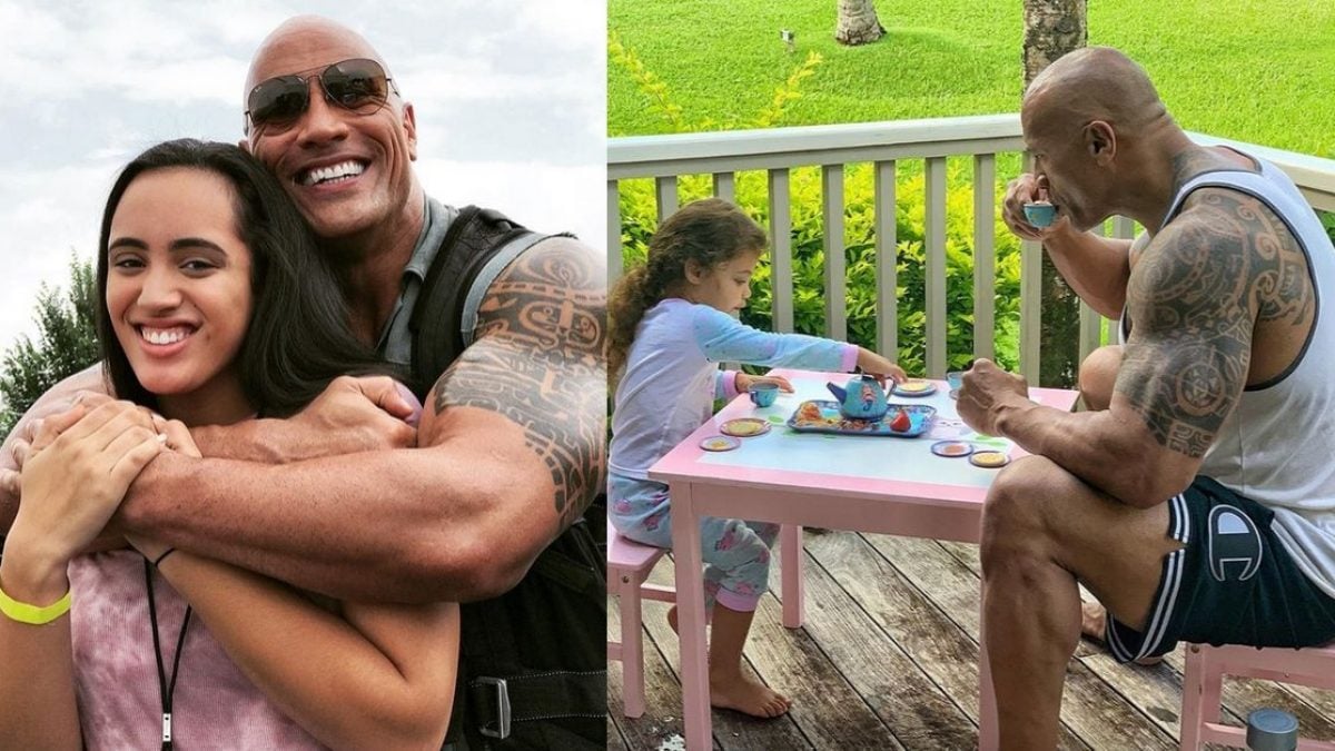 Dwayne Johnson Melts Hearts At Tea Party With His Daughter