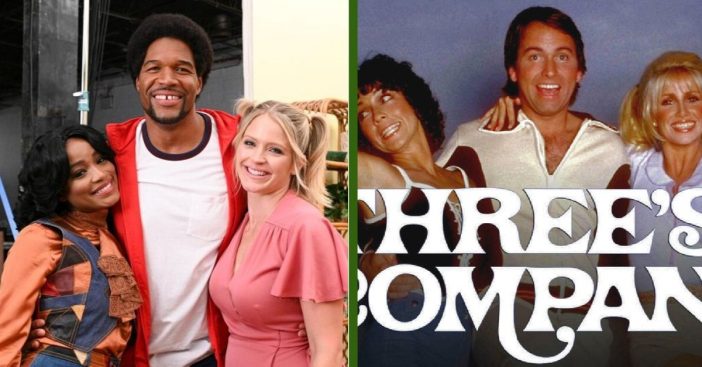 Michael Strahan, Sara Haines, And Keke Palmer Recreate 'Three's Company' In New Photos