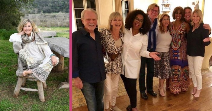 Olivia Newton-John Receives Surprise Get-Together From Oprah And Gayle King During Cancer Battle