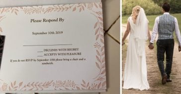 One couple gave an extreme rsvp penalty on their wedding invitations