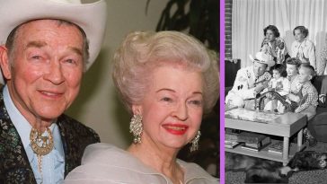Rogers and Evans with their children