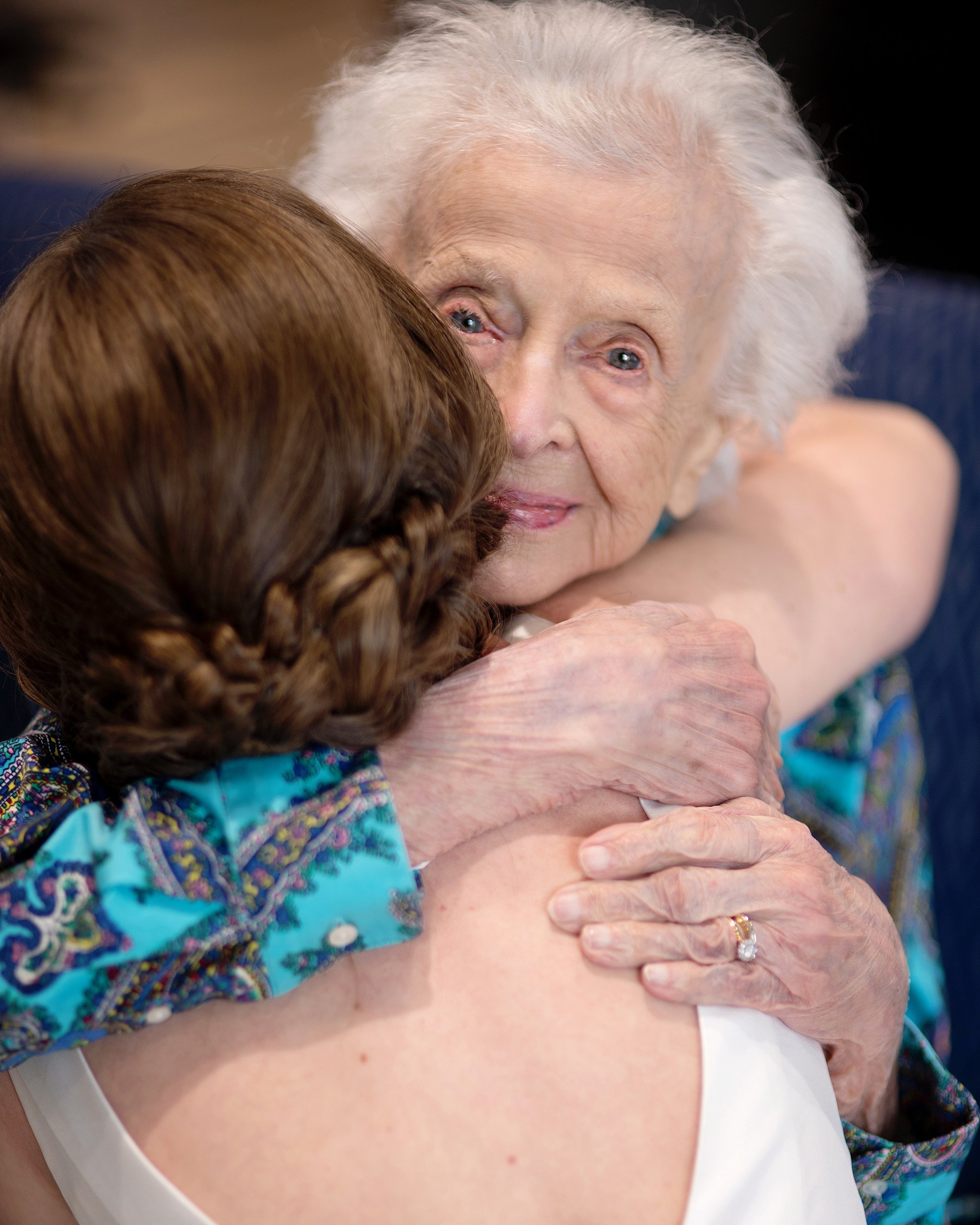 Tara and her grandmother in photoshoot