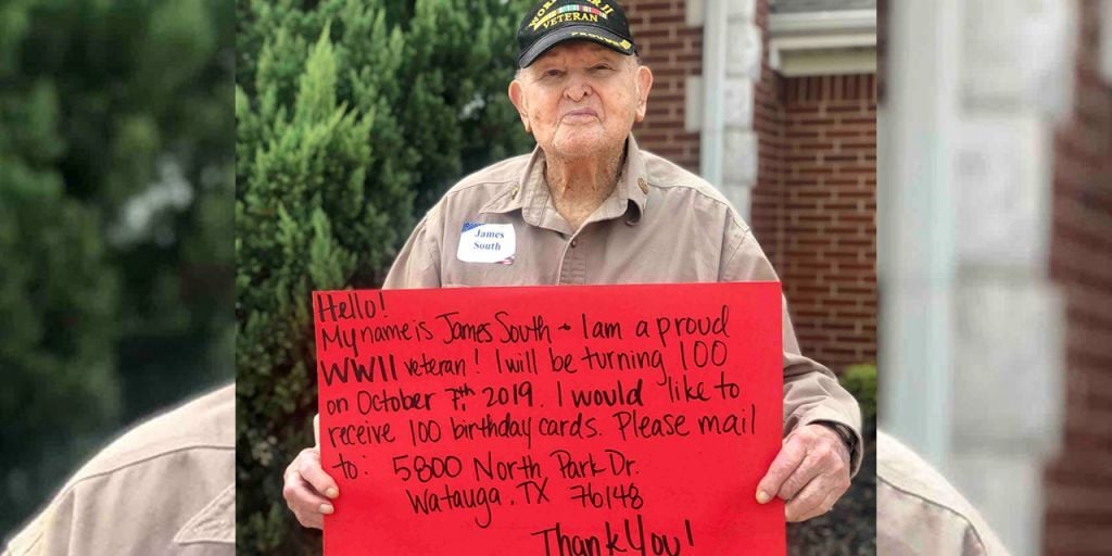 wwii veteran wants 100 cards for his 100th birthday