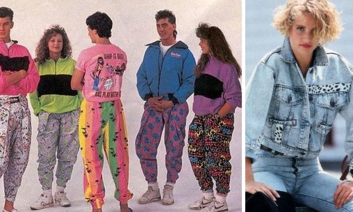 1980 neon fashion