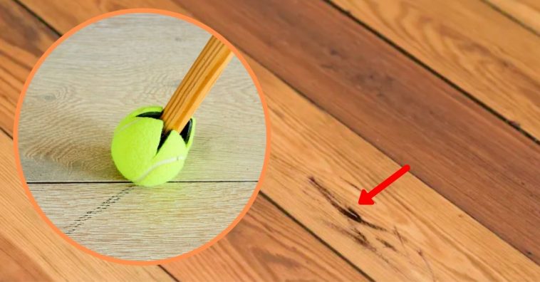 How To Pair A Tennis Ball With Your Broom For A Useful Cleaning Tool