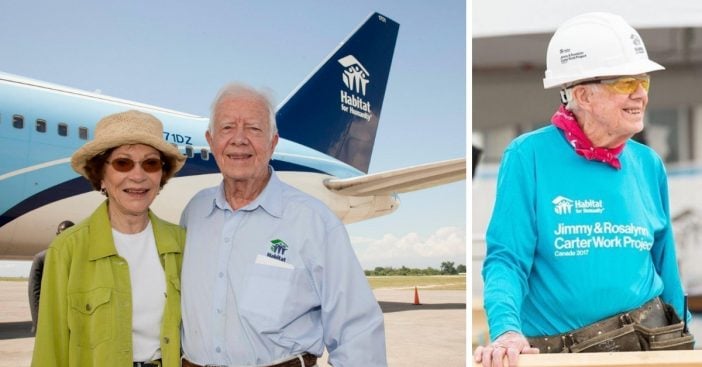 Jimmy Carter talks about being 95 years old and volunteering for Habitat for Humanity