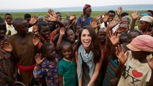 Meghan Markle at a charity event in Rwanda