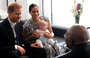 Prince Harry, Meghan Markle, Archie and Archbishop Desmond Tutu