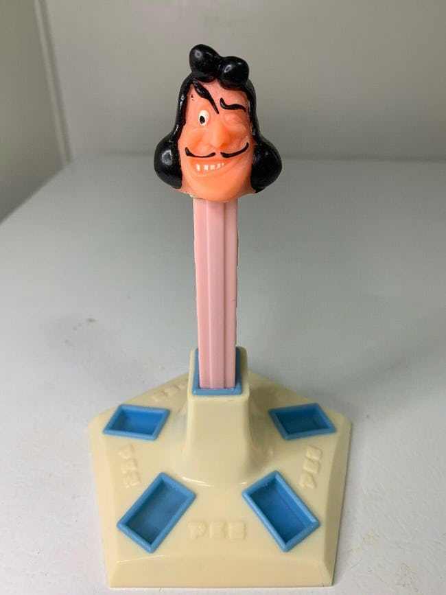 soft head captain hook pez dispenser 