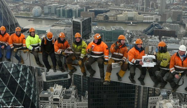 The Iconic Photo "Lunch Atop A Skyscraper" Was Actually Staged : A astonishing image depicting a stunning scenery. Its tones are striking and mix perfectly. The layout looks fantastic, with the features are extremely defined.