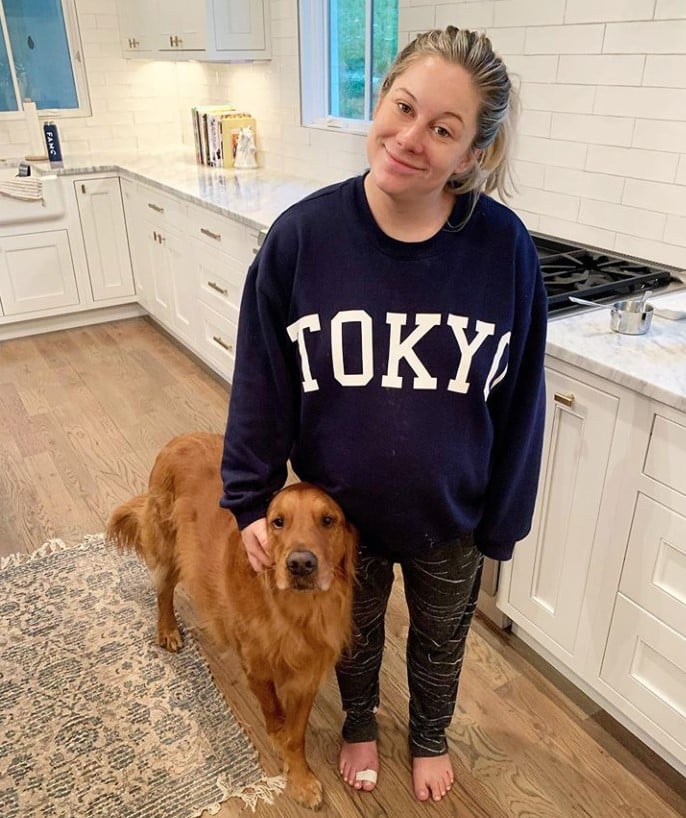 shawn johnson and her dog 