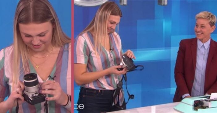 22-Year-Old Hilariously Attempts To Load A 35mm Film Camera On 'Ellen'
