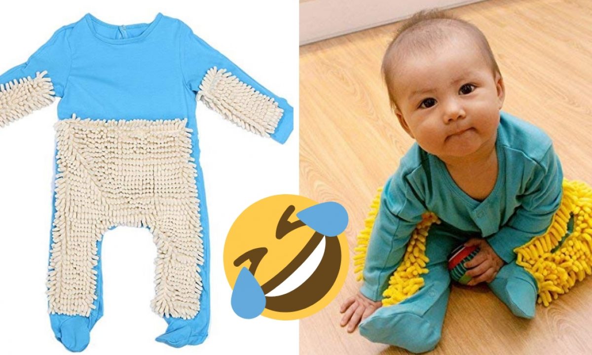 baby cleaning onesie