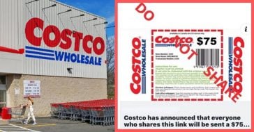 Costco Warns People To Stop Sharing 'Scam' $75 Coupon On Social Media