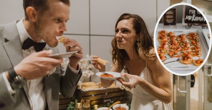 Couple has an Olive Garden themed wedding