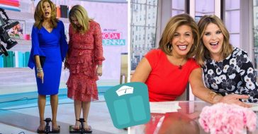 Hoda Kotb and Jenna Bush Hager weigh themselves on live tv