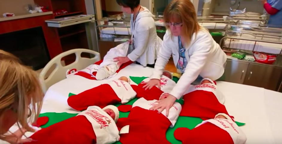 hospital sends babies home in christmas stockings