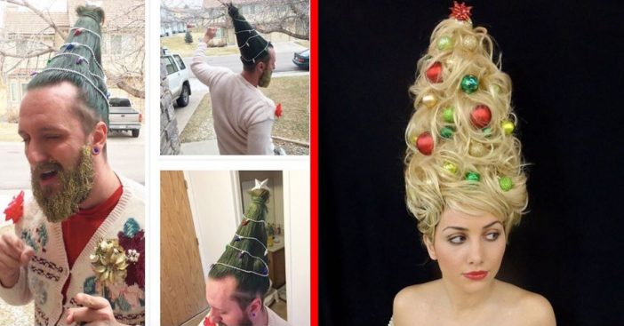 The Iconic 'Christmas Tree Hair' Is Back This Holiday Season