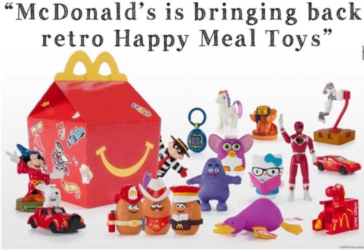 McDonald's Is Bringing Back Retro Happy Meals Toys