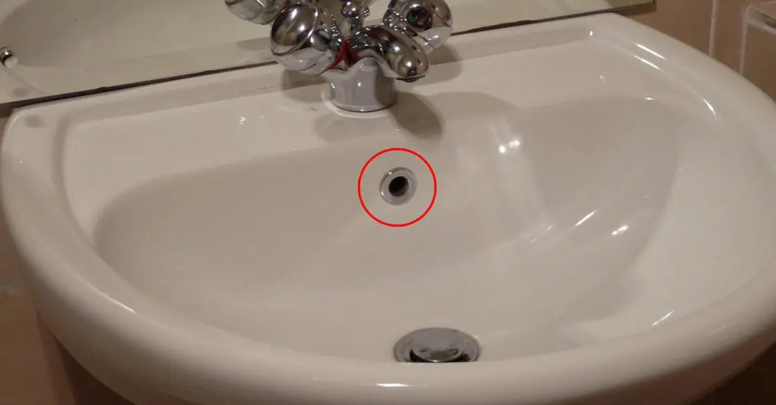 bathroom kitchen sink hole round overflow cover