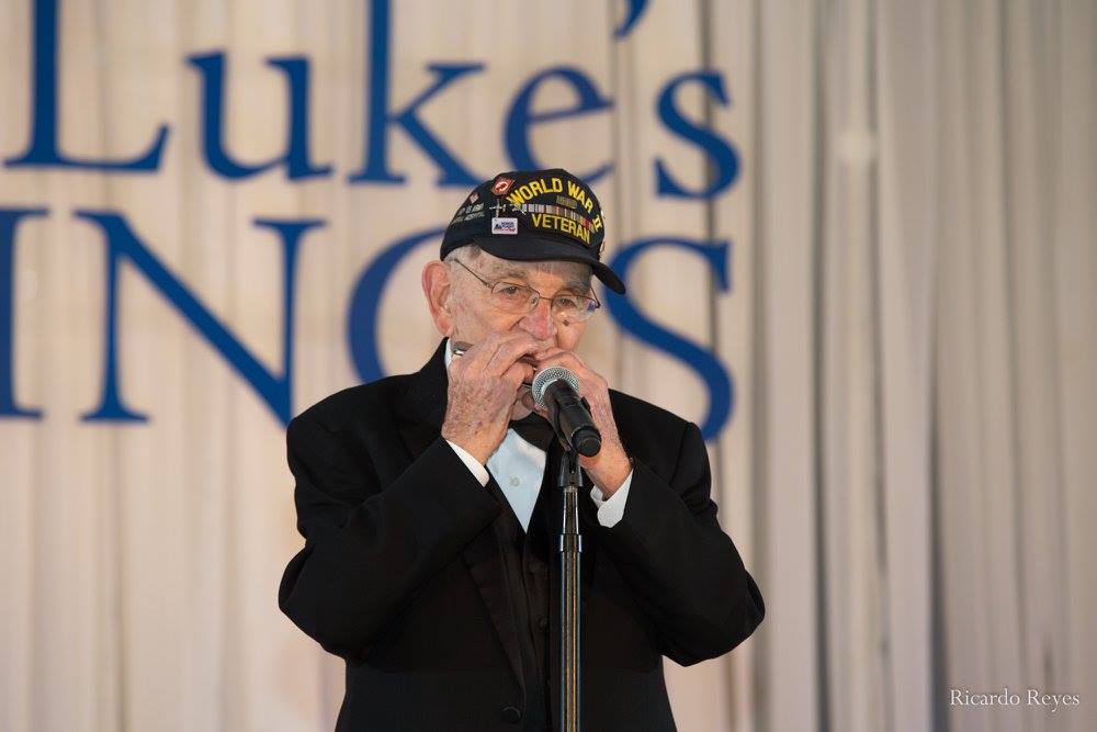 pete dupre playing harmonica 