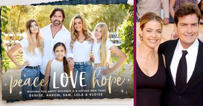 Denise Richards & Charlie Sheen's Daughters Are Looking All Grown Up In The Family Christmas Card