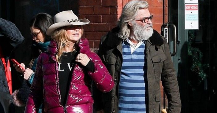 Goldie Hawn Bundles Up While Out And About Doing Christmas Shopping With Kurt Russell