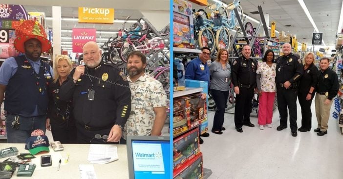 Police officers pay off expiring layaway accounts at Walmart