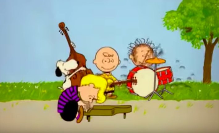 peanuts gang sings don't stop believin by journey