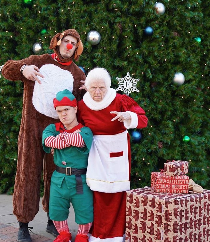 granny and ross smith christmas costumes