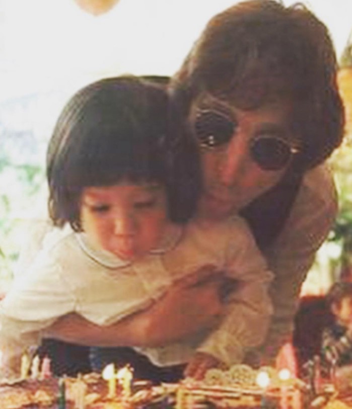 john and sean lennon birthday throwback