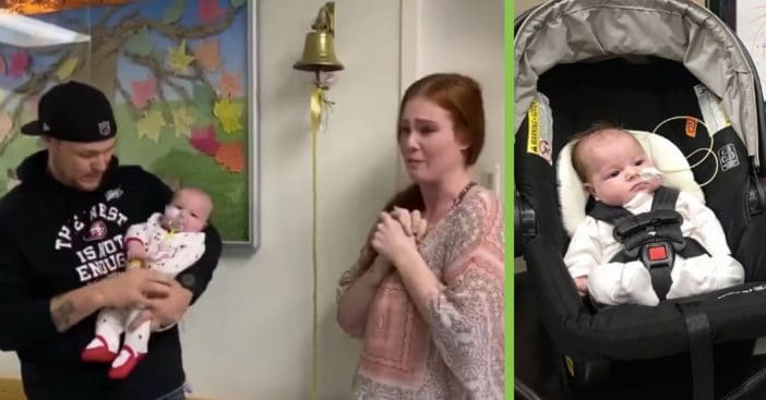 4-Month-Old Girl Miraculously Beats Brain Cancer And Gets To 'Ring The Bell'