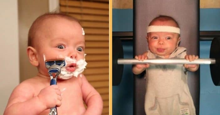 Dad Photographs Preemie Son Doing Manly Things And It's Hilariously Cute