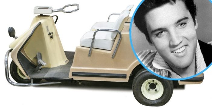 Elvis Presley Harley Davidson golf cart is up for auction