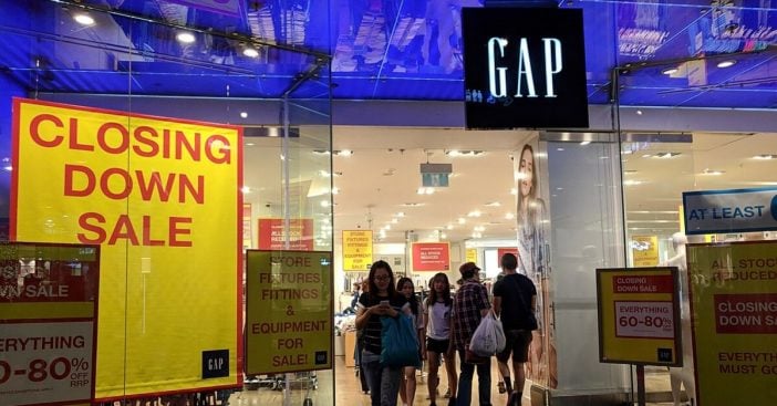 Gap just closed about 40 of their store locations worldwide
