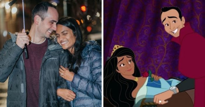 Man proposes to girlfriend with a Sleeping Beauty themed proposal