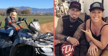 Pink and Carey Hart spend a fun day with their family and dirt bikes