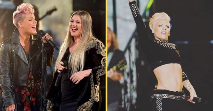 Pink shares her thoughts on aging and Kelly Clarkson agrees