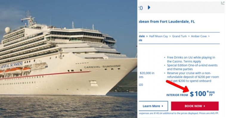 Pricing Glitch At Carnival Cruise Line Results In Super Low