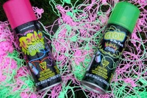 Silly string is fun to play with, not to clean