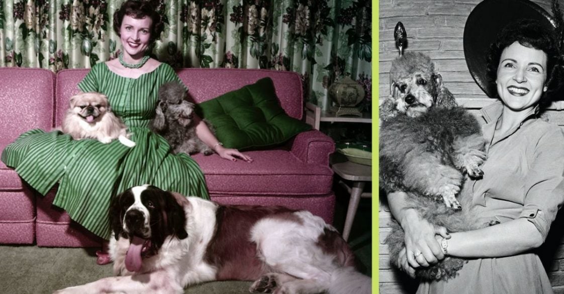 Rare Photos Of Betty White With Her Dogs In The 1950s